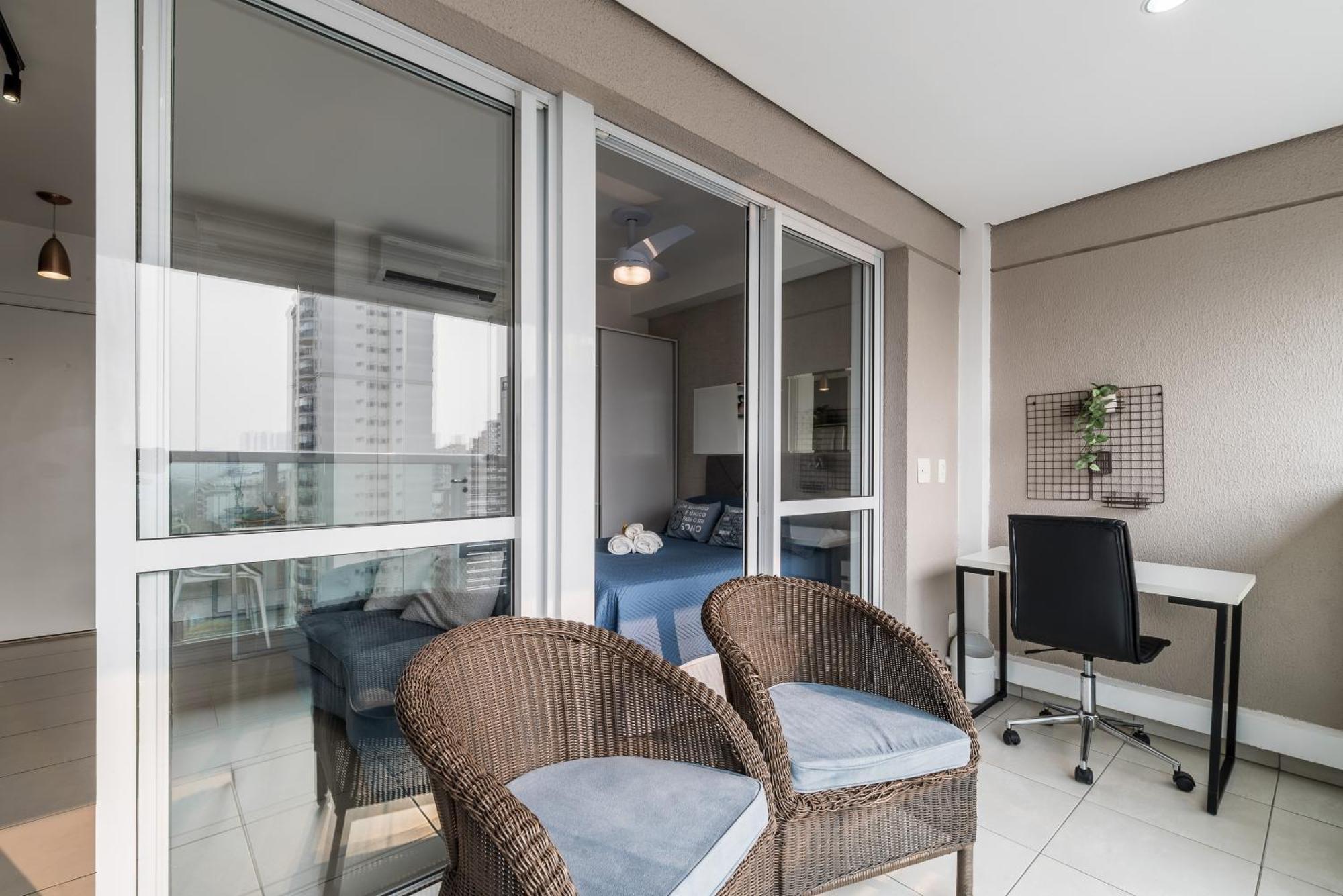 Estilo, Conforto E Vista Panoramica Ideal Para Trabalho Ou Lazer Сан-Пауло Экстерьер фото